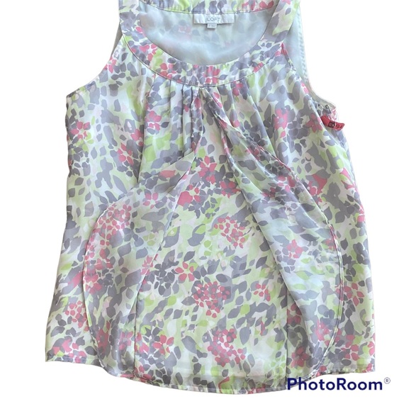 Ann Taylor Loft Multi Color Shell - Picture 4 of 7